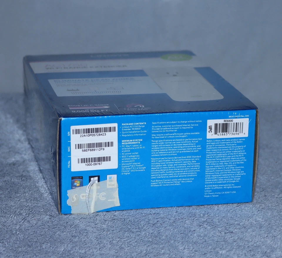 LINKSYS RE6800 AC1750 Wi-Fi Range Extender - Image 4 of 4