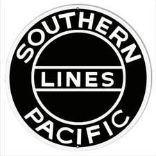 Southern Pacific Lines Reproduction Railroad Metal Sign 30x30 Round RVG601-30