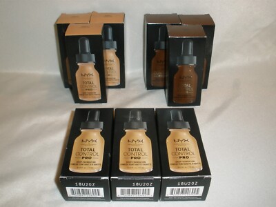 New Lot of 3 Choose NYX Total Control Pro Drop Foundation