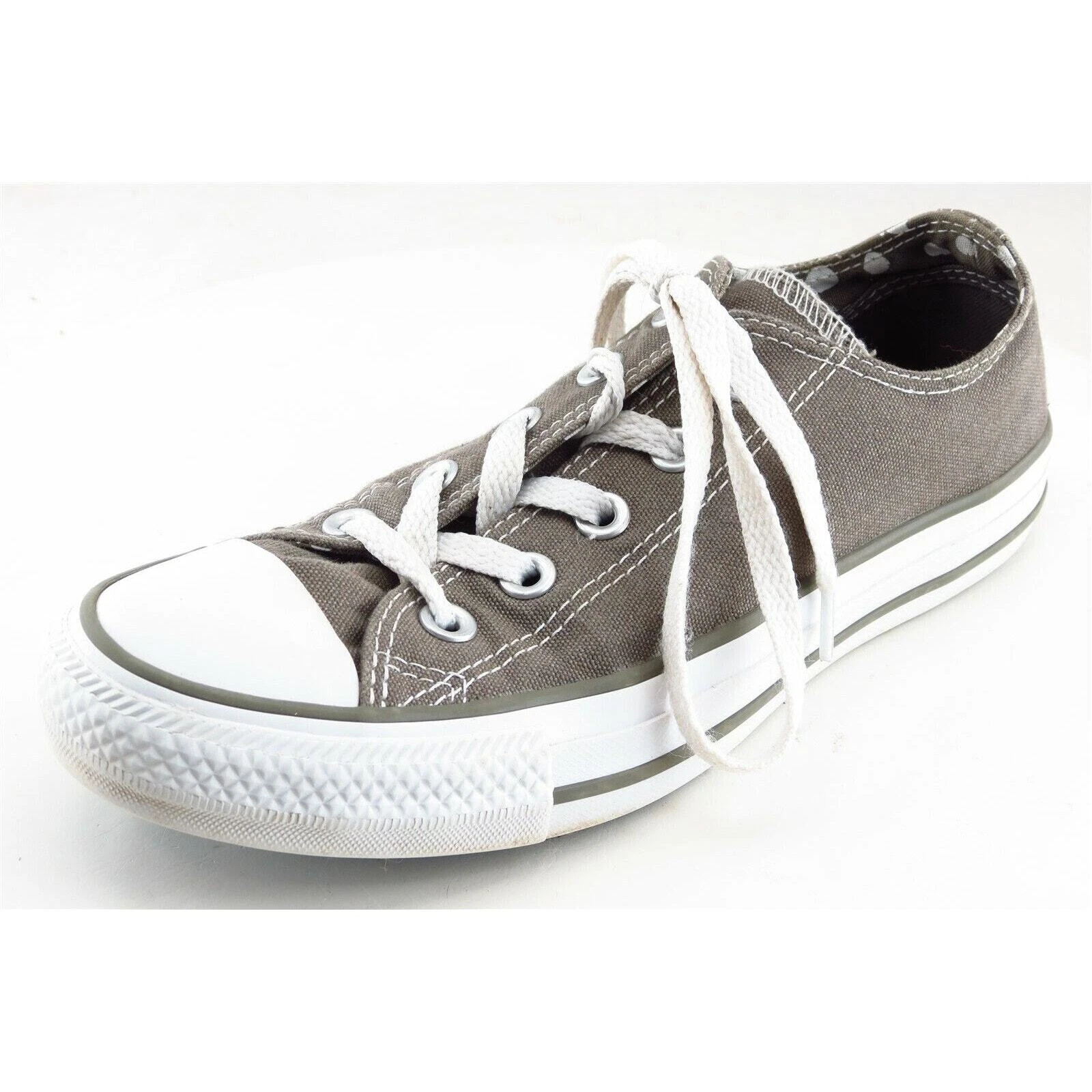 Sneakers Converse All Star Moda Grigio Tessuto Donna 6 Medium