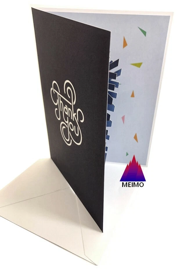 Tarjeta de felicitación emergente 3D hecha a mano agradecimiento fiesta de cumpleaños amigo de la familia Foto 3 de 4