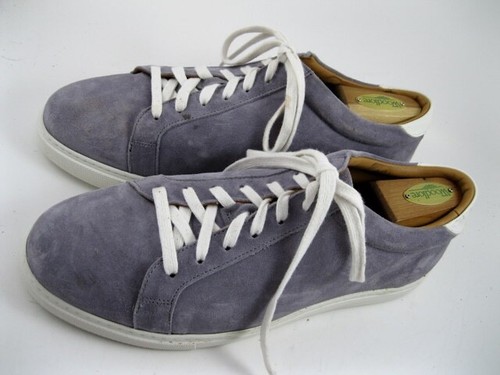 Allen Edmonds "COURTSIDE" Low-Top Suede Sneakers 9 EEE STEEL BLUE SUEDE (584N) - 第 5/13 張圖片