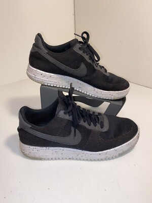 Nike Mens Air Force 1 Crater Flyknit Black Anthracite DC4831-003