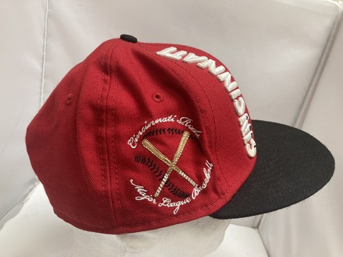 Gorra New Era MLB Cincinnati Reds 1869 59Fifty ajustada 7 1/4 3D bordada - Imagen 5 de 13