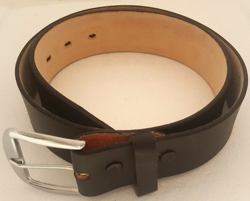 Herren Leder strapazierfähiger Arbeitsgürtel - schwarz 42 mm Cinto de Trabajo Anca de Potro - Bild 2 von 4