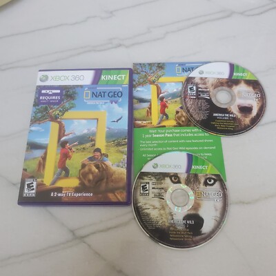 Nat Geo America The Wild Xbox 360 Kinect Game Complete National Geographic
