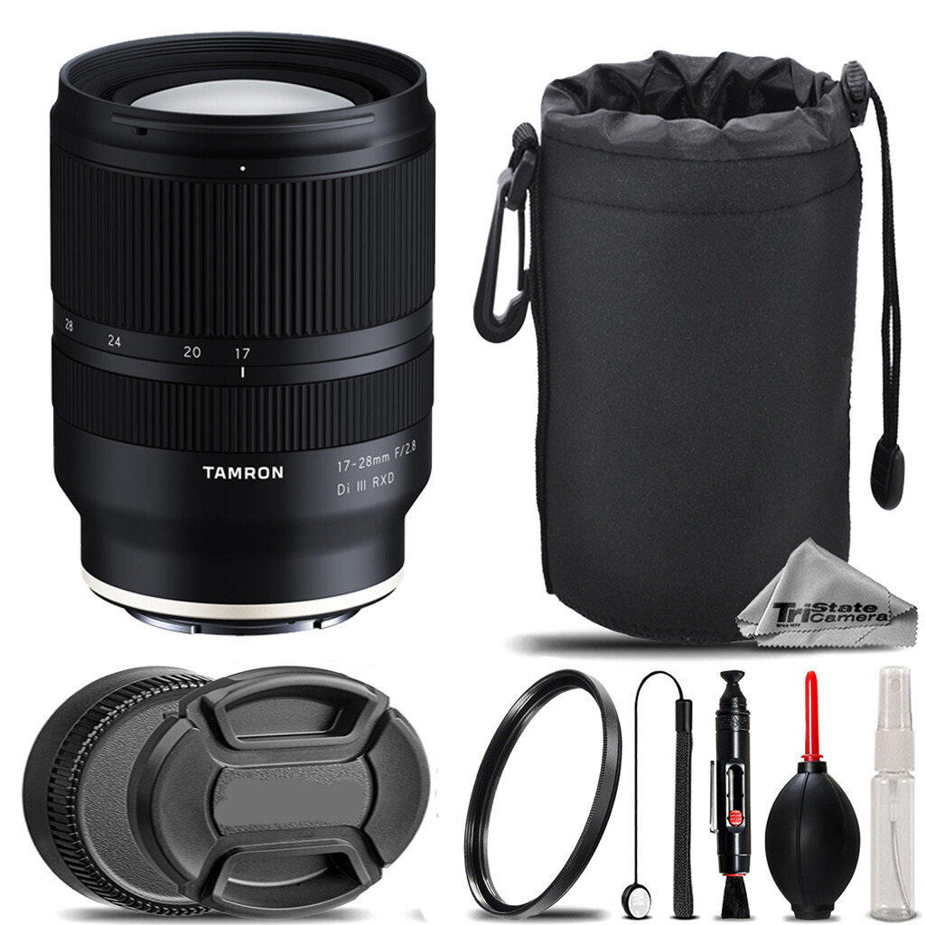 Tamron 17-28mm f/2.8 Di III RXD Lens for Sony E +UV Filter+ Hood +