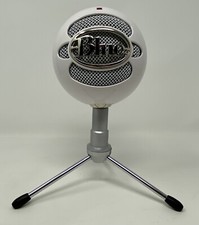 Blue Snowball iCE Condenser USB Microphone Mic w/ Stand Untested White Used