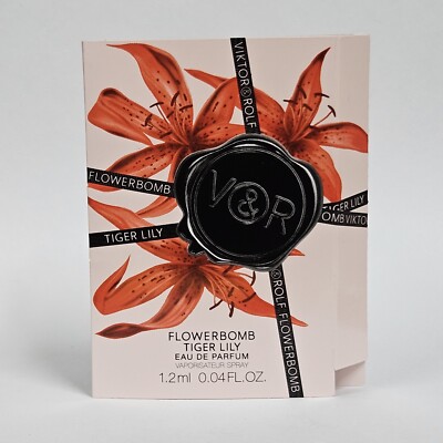 Viktor & Rolf Flowerbomb Tiger Lily Eau De Parfum EDP Sample .04 fl oz NEW 