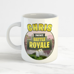Personalised Fortnite Battle Royale Children White Coffee Mug Ebay - image is loading personalised fortnite battle royale children white coffee mug