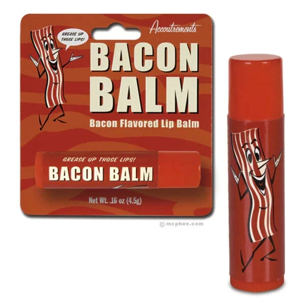 Bacon Flavoured Lip Balm Novelty lipbalm Accoutrements Great Gift Joke