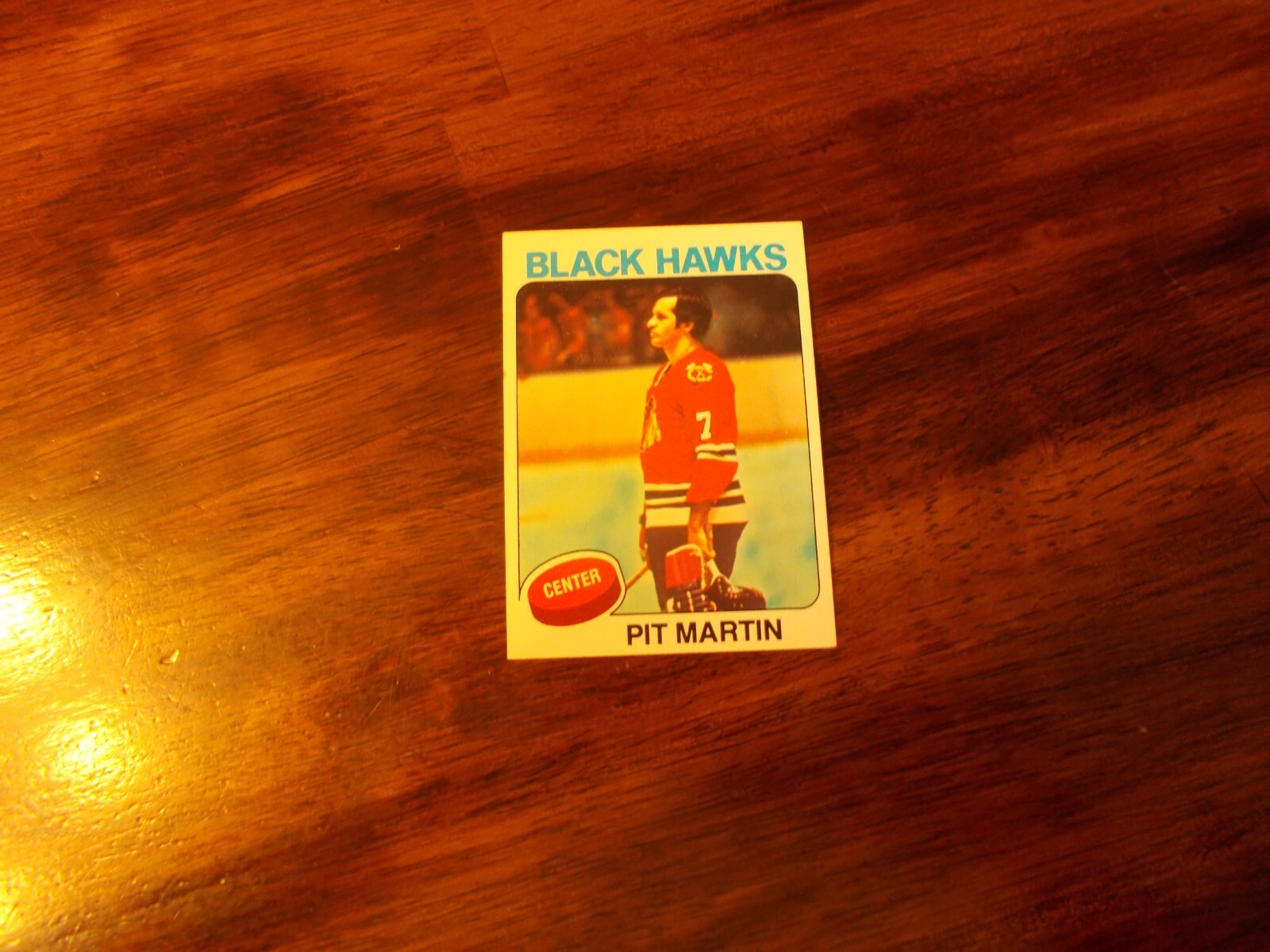 1975-76 Topps Hockey Pit Martin Card #48 Chicago Blackhawks