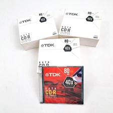 TDK Data CD●R 80 Min 700MB 3 Boxes 29 CD's 40x Compatible Writable Surface  NIB