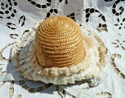 Chapeau Ancien En Feutrine – Pour Poupée (Jumeau ?) – Vintage – À Examiner