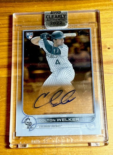 2022 Topps Clearly Authentic #CAA-CWE Colton Welker Rookie Auto