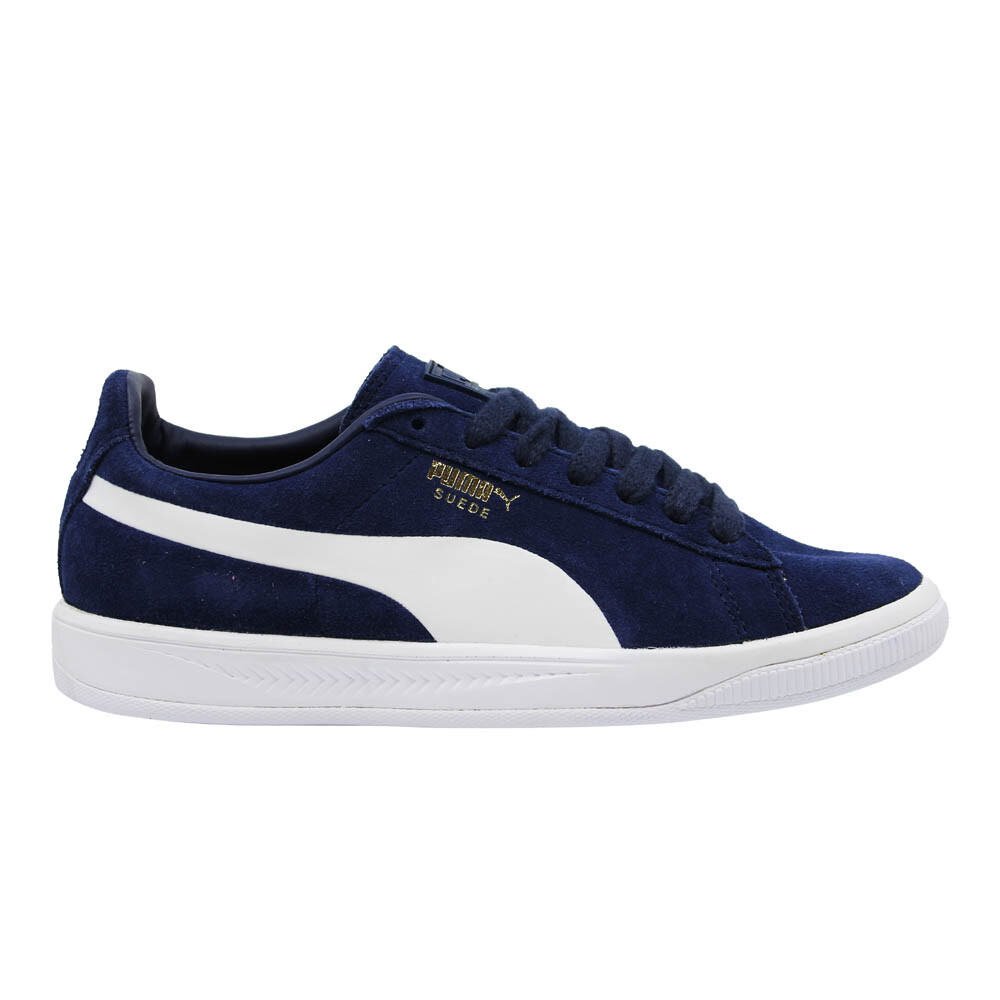Puma Suede Ignite Low Lace Up Navy Blue 