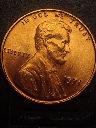 BU MS 1971 Lincoln Cent Error. Doubled Die Obverse FS-101 - Picture 6 of 19