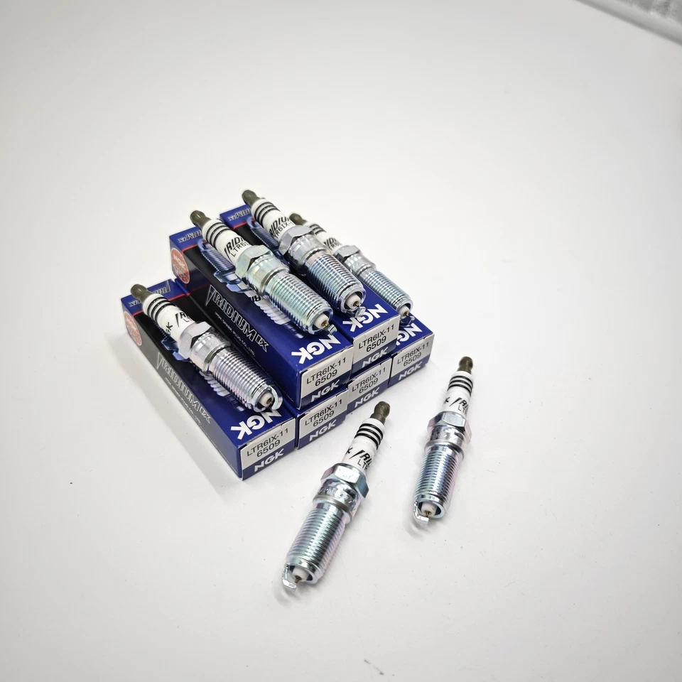 OEM 6 Pack NGK Iridium IX Spark Plugs 6509 LTR6IX-11 Fits 11-15 Ford Mustang Foto 4 de 4