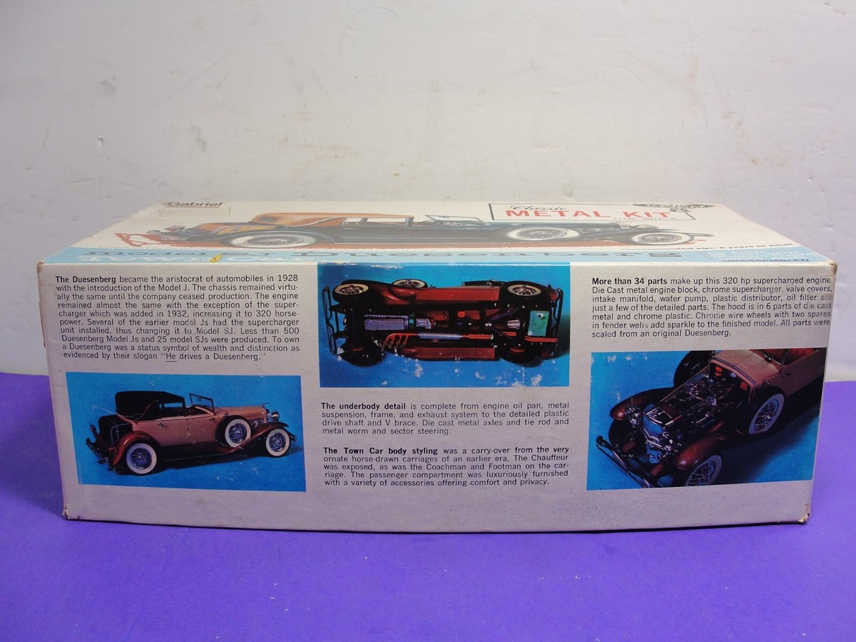 Gabriel Model SJ DUESENBERG Town Car 1/18 Metal Model Kit No