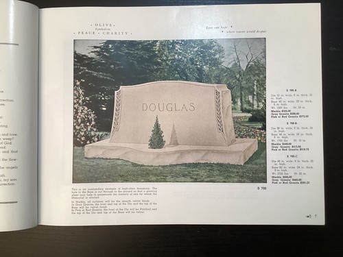 National Monument Co., Columbus MS Gravestones Cemetery Monuments Catalog - Picture 15 of 24