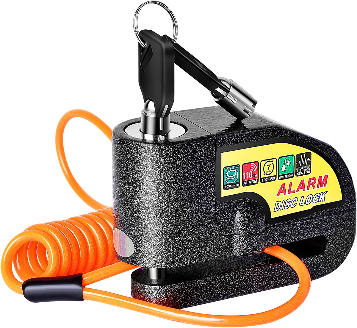 Candado Para Bicicleta Moto Motocicleta Con Alarma Bloqueo De