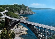 Cartolina Livorno Ponte di Calignaia Antignano Marcofilia viaggiata