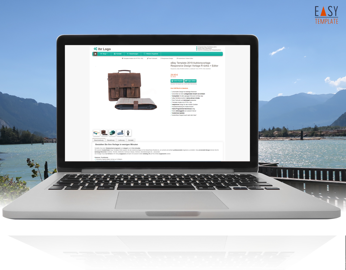 Template 2025 Mit Cross Seller Galerie Responsive Design R Türkis