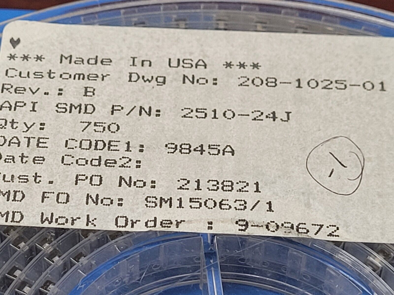 (2 PCS) 2510-24J API 1 µH Unshielded Inductor 418 mA 270mOhm Max 2-SMD ...