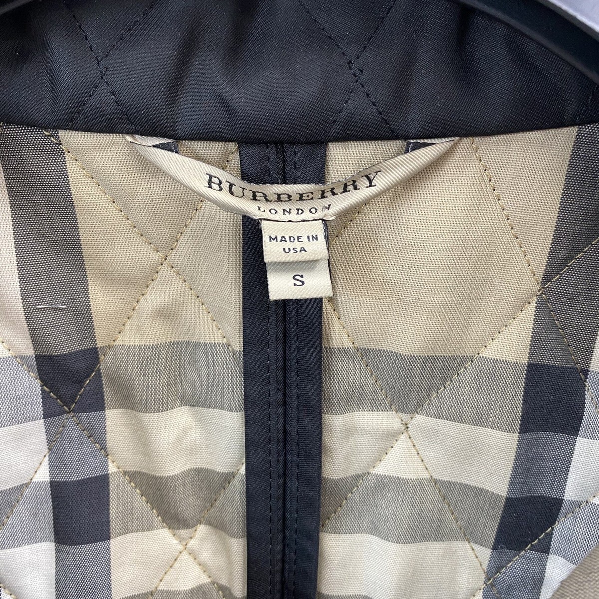 Burberry Britt Women's Quilted Utility Jacket Black size S