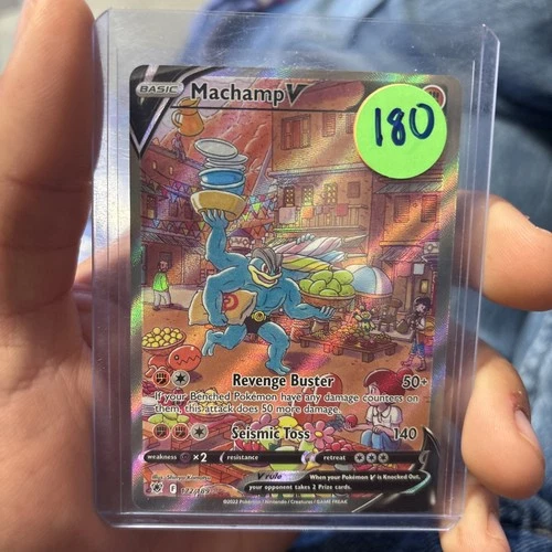 Pokémon Machamp V Ultra Rare Alternate Art Holo SWSH10 Astral Radiance 172/189