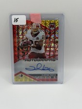 2025 Panini Mosaic Clinton Portis Auto Choice Fusion Red and Yellow Prizm