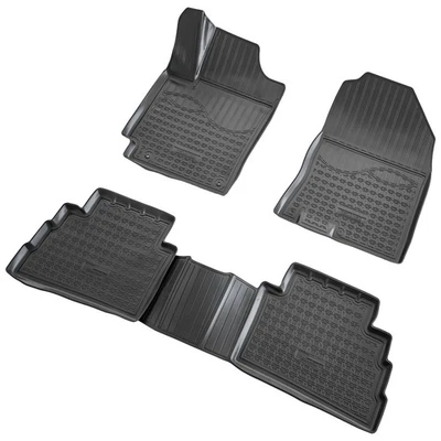 RECAMBO 3D Gummi Fussmatten passend für Hyundai Kona | OS | BJ 2017-2023 | passgenau