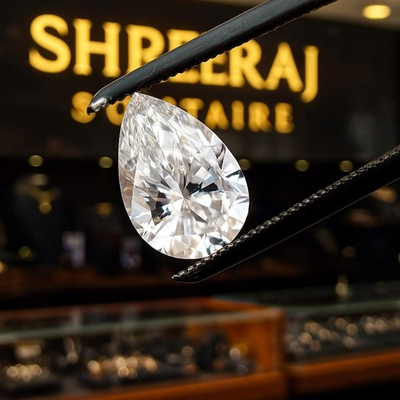 #ad Lab Grown Diamond CVD HPHT 5 Ct Pear Cut VVS1 Clarity Natural D Color Certified $119.99