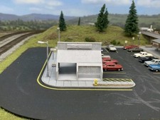 N Scale Modern Model Building Fast Food  Rest...