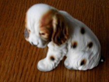 Hund aus Kunststein evtl.Spaniel  Länge 11cm  Höhe 10cm Breite 6cm