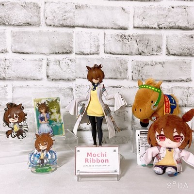 Agnes Tachyon 6 Item Set Figure Plush Keychain Stand Card Umamusume Derby