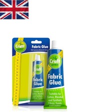 Versatile Quick-Dry Fabric & Leather Glue – Strong Bond for Crafts & Repairs 1oz