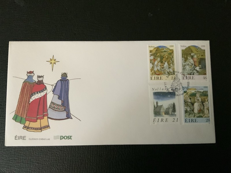 Ireland 1988 #730-733 Christmas - FDC