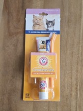 Oral Dental Care for Cat / Kitten Dental Kit Toothbrush Toothpaste Fingerbrush