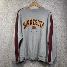 Minnesota Golden Gophers Sweatshirt Mens 2XL Gray NCAA Football Varsity Classics