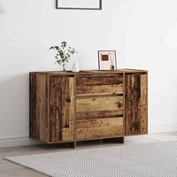 Vidaxl Sideboard Mit Schubladen Altholz 120 X 41 X 75 Cm Holzwerkstoff Neu