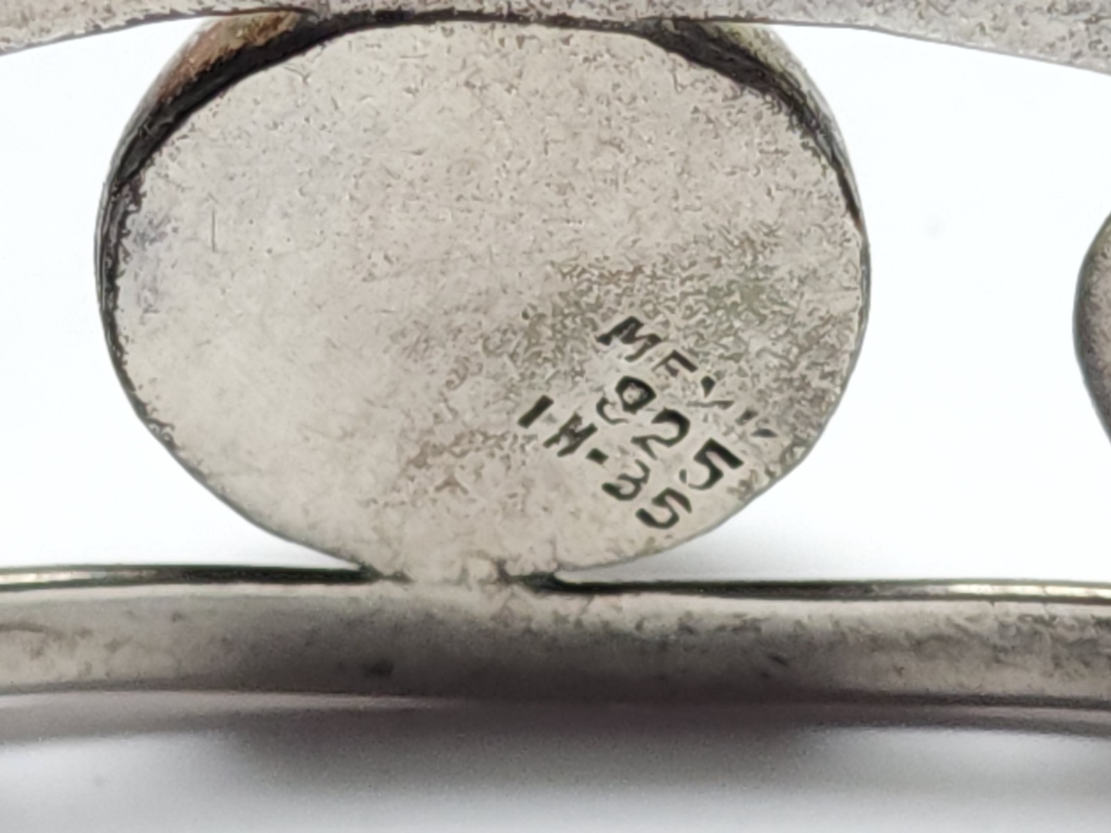 Taxco Sterling Round Domes Split Cuff Bracelet - image 5