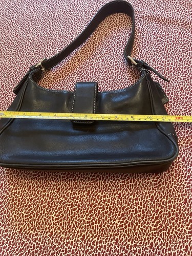 Vintage COACH #7789 Black Smooth Leather Hampton Legacy Hobo Purse - Picture 20 of 23