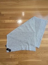 DKNY NWT Open Knit Grey Scarf
