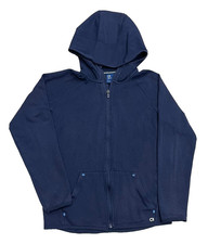 Gap Fit Hoodie Sweatshirt Youth XXL 14-16 Full Zip Navy Blue Girls Athletic