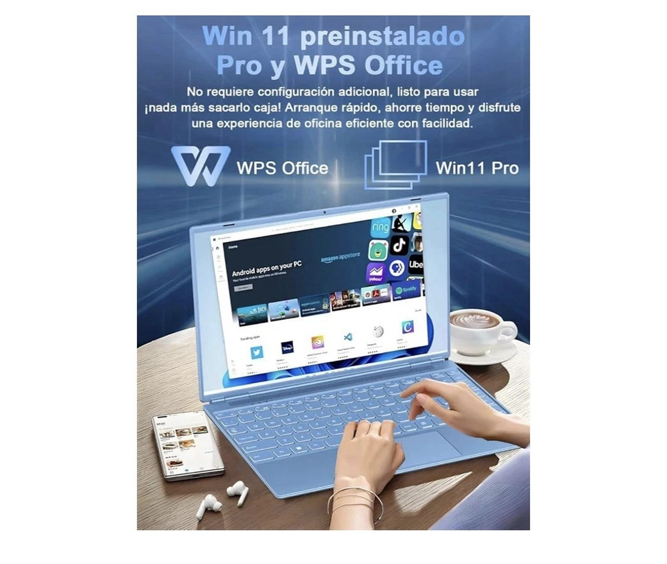 Portátil WIN 11 Pro / Ordenador/ Laptop - Imagen 4 de 4