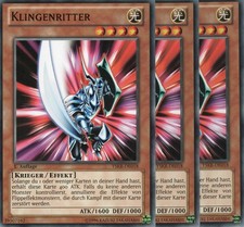 yugioh 3x Klingenritter YSKR-DE018 COMMON DEUTSCH