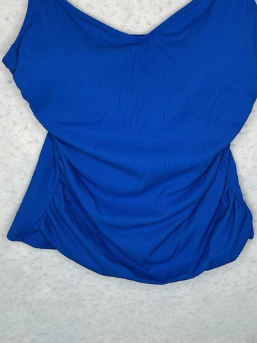 Bleu by Rod Beattie Badeanzug 14 blau Oberteil Tankini Karostich Pool NEU 89 $ - Bild 4 von 13