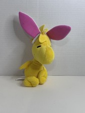Peanuts Woodstock Plush Stuffed Bird Yellow/White/Pink 2014 Animation
