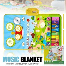 3in1 Musical Mat Toys for Toddlers Baby Piano Keyboard & Drum Set & Animal Sound